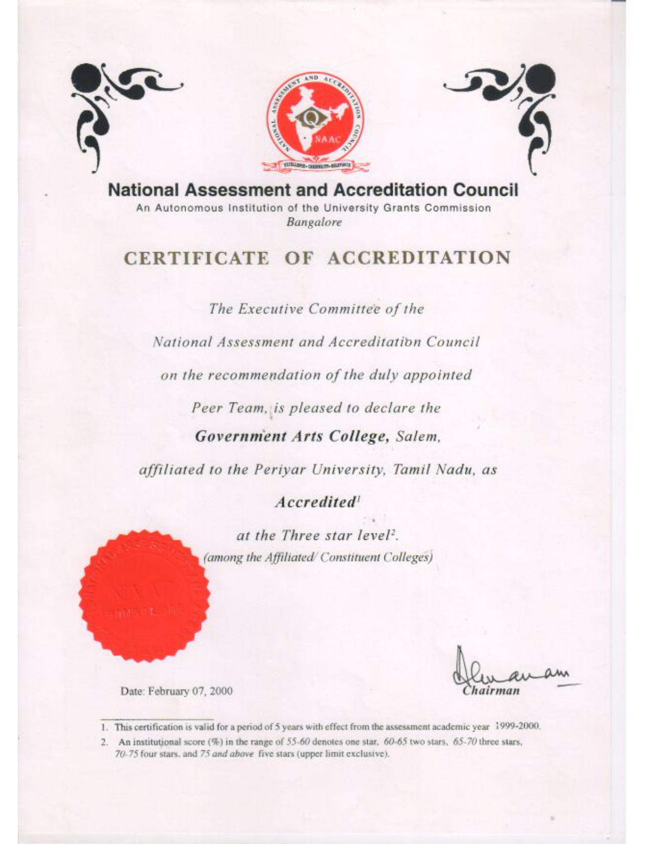 NAAC-1-Certificate